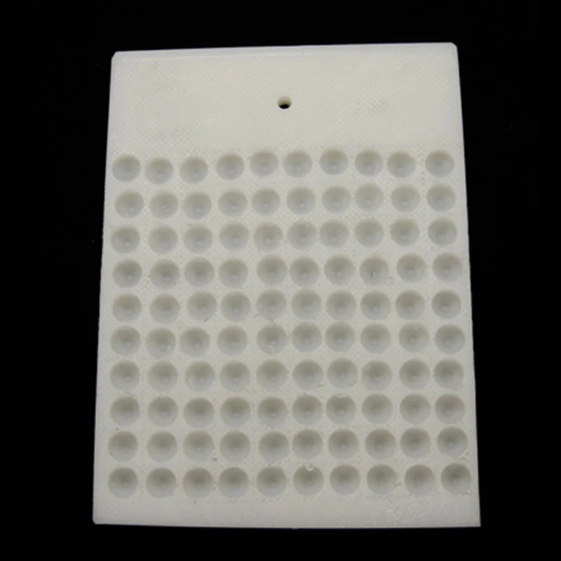 

Pandahall, 100 сеток/шт., 13,5x17,5x0,7 см, белая пластиковая прилавок, витрины для хранения ювелирных изделий, инструмент для подсчета 12 мм бусин