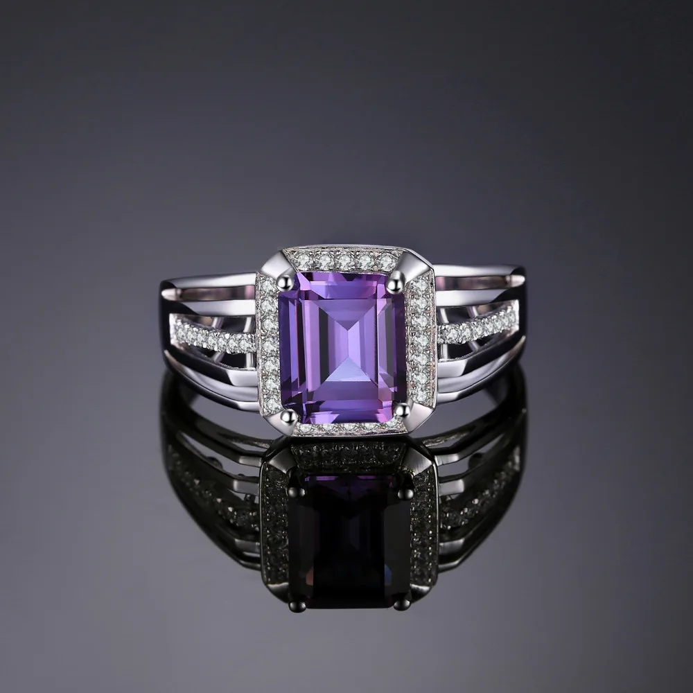 JewelryPalace Роскошные 4.6ct Александрит создан сапфиры свадьбы и Обручение кольцо для