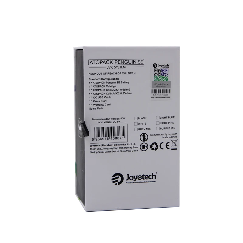 Оригинальная электронная сигарета Joyetech Atopack Пингвин SE Starter Kit 8 мл с 2000 мАч