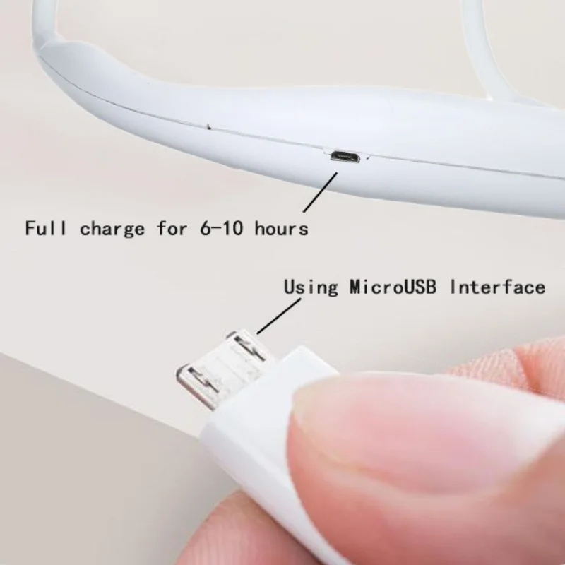 Перезаряжаемый от USB портативный с двойным вентилятором на шею|Вентиляция| |