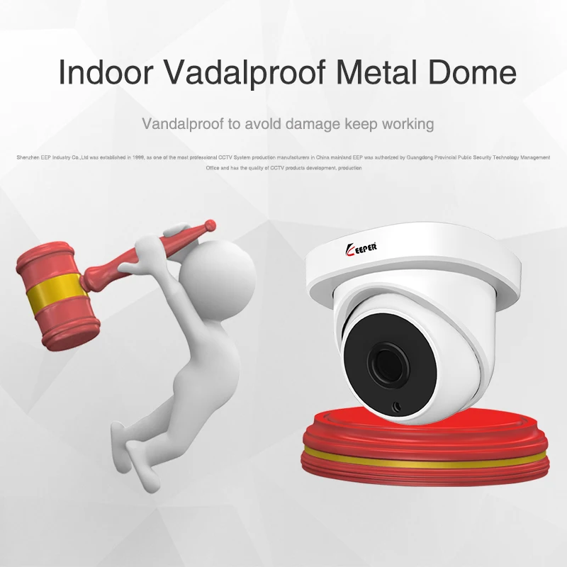 Keeper 3.6MM объектив 1080P 2.0MP VandalProof В помещении AHD камера Ночное видение металл Anti vandal