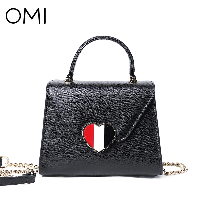 OMI Для женщин сумки Сумка Женский Натуральная кожа Сумочка Известный дизайнер