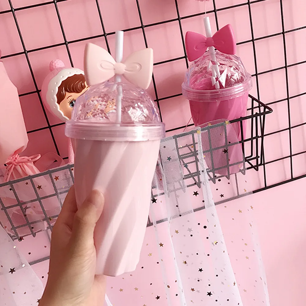 400 мл прекрасный соломенный стаканчик для холодного напитка пластиковый с