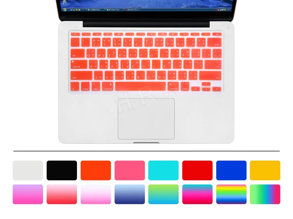 Силиконовый чехол для клавиатуры на тайском языке Защитная пленка Apple MacBook Air 11