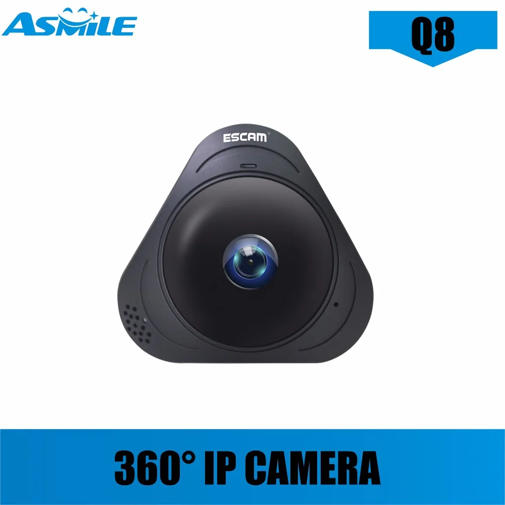 

Q8 P2P WIFI CAMERA 360 Panoramic 960P HD Fisheye Mini IP Camera