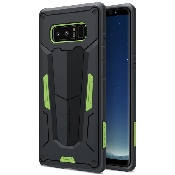 Для samsung galaxy Note 9 8 чехол Nillkin Defender 2 роскошный Note 9 TPU+ PC защитный чехол для телефона задняя крышка для samsung Note 9 Note 8 чехол - Цвет: Зеленый