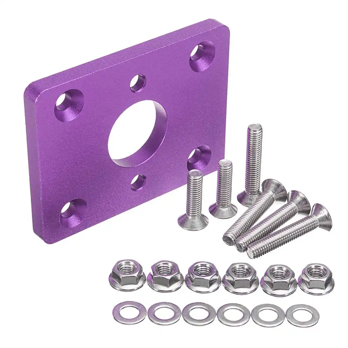 Фиолетовый Автомобильный тормозной усилитель Delete Adapter Plate UYniversal для Honda для Civic Eg Ek Integra 6061-T6 алюминий - Цвет: Фиолетовый