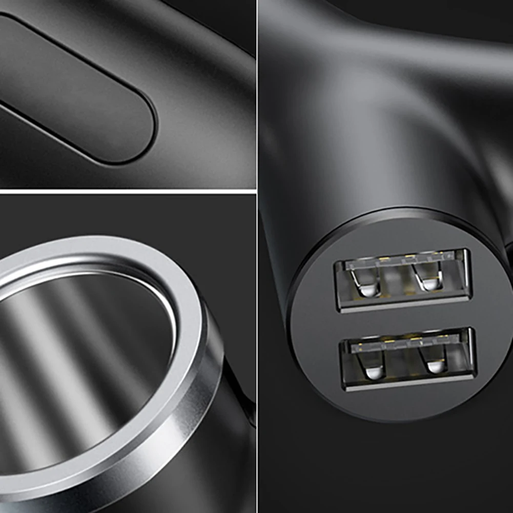 3.4A 40 Вт удлинитель адаптер для автомобиля с двумя портами USB-Зарядное устройство