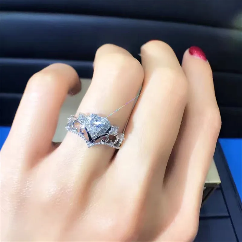 Женское винтажное обручальное кольцо LASAMERO 18 К белое золото 0.23CT