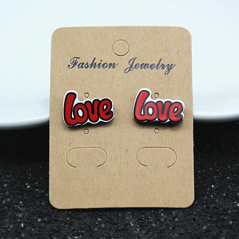 E098 модные ювелирные изделия милый мультфильм Роза арбуз серьги гвоздики в форме