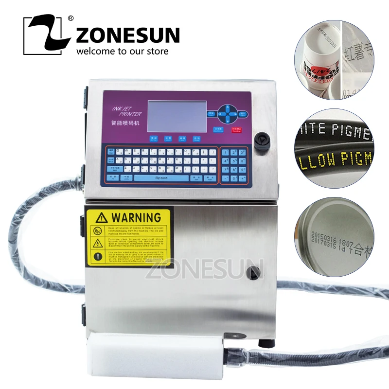 ZONESUN Intelliget стеклянный металлический пластиковый стандартный номер партии банки