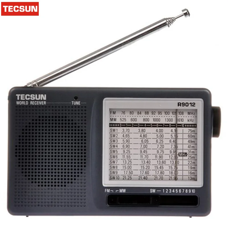 Портативный радиоприемник TECSUN R-9012 R9012 AM/FM/SW 12 диапазонов с внешней антенной AN-05