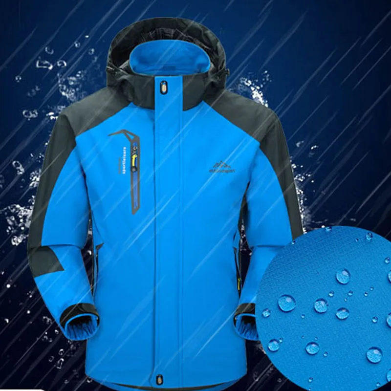 Мужская водонепроницаемая ветровка Mountainskin ветрозащитная куртка из мягкого