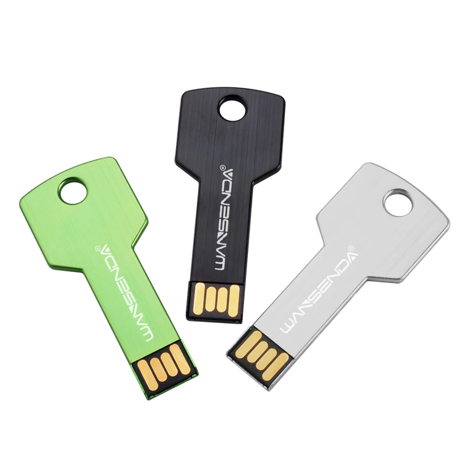 Флэш накопитель wansenda флэш ключ привода флеш карта 16 ГБ USB 2 0 металлическая Флешка