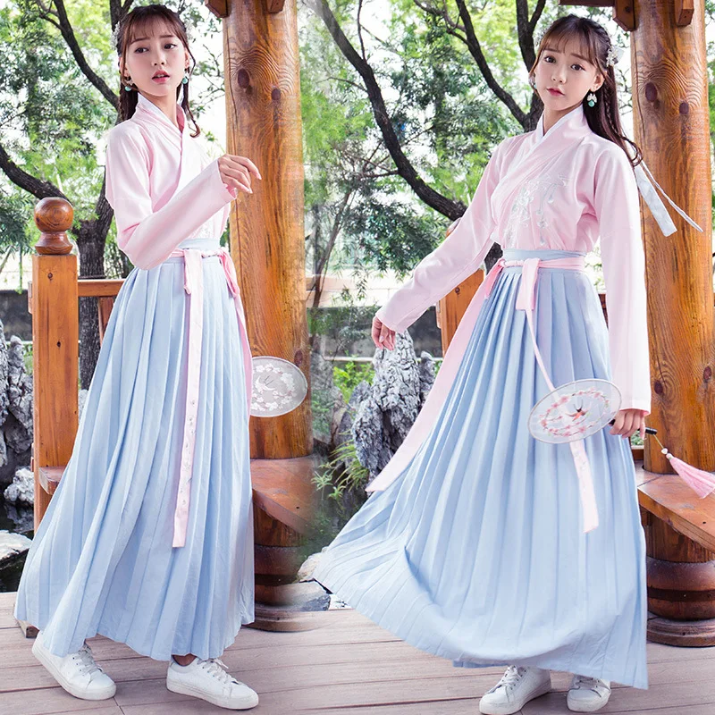 Этнические элементы Hanfu Женская Фея Китайский элегантный свежий Улучшенный