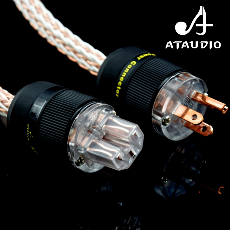 ATAUDIO HIFI 12TC силовой кабель высокого качества 6N OCC Hifi шнур питания с американской