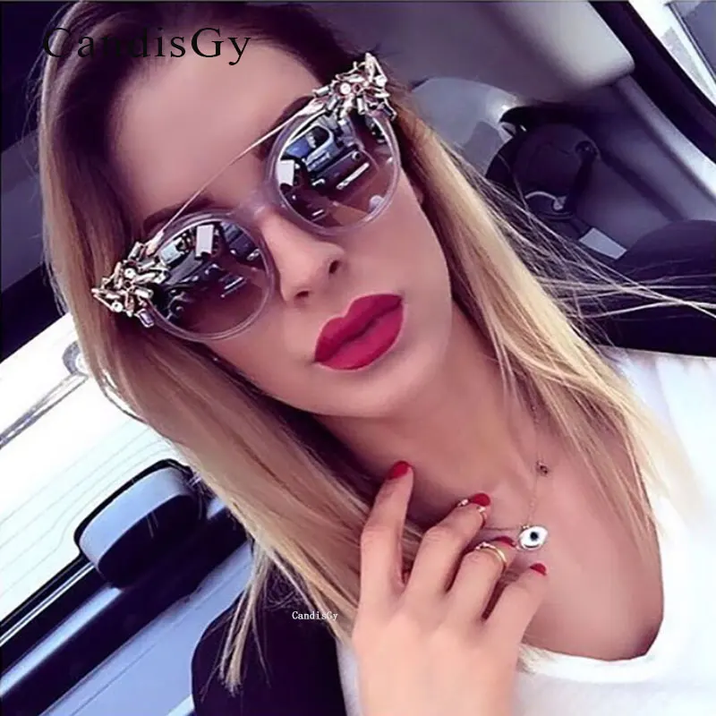 Женские Классические солнцезащитные очки кошачий глаз женские модные роскошные