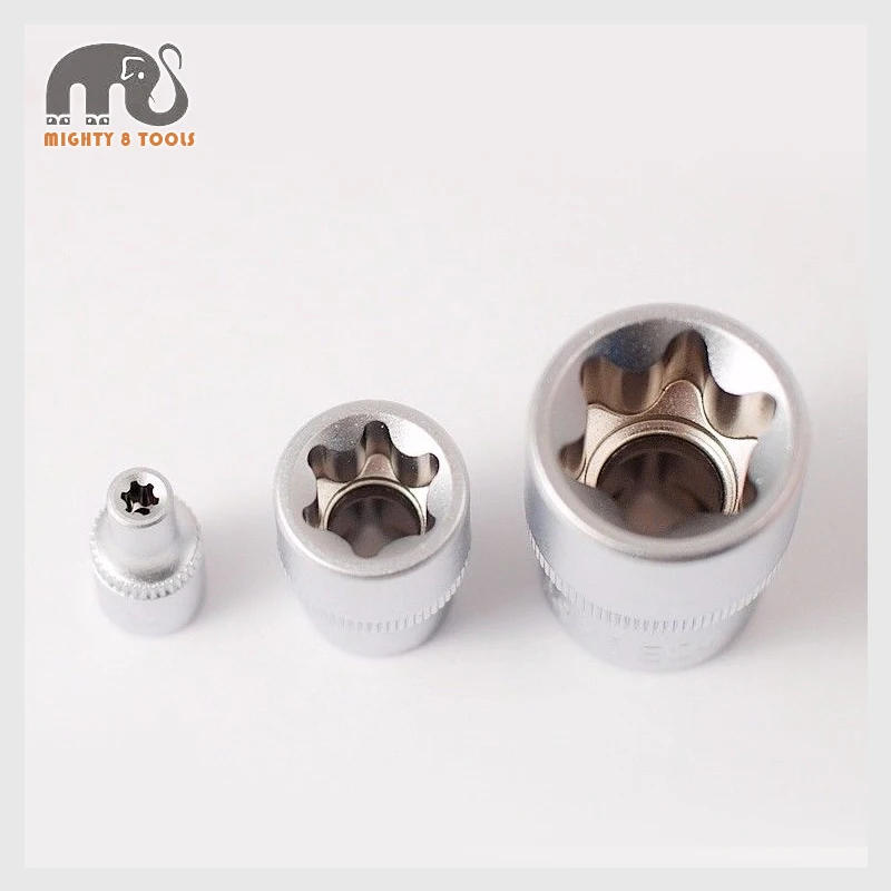 Cr-V 14 шт. 1/4in 3/8in 1/2in Dr. E Star Torx гнездо набор с коробка для хранения: E4-E24 | Инструменты