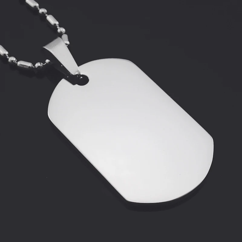 ATGO 1 шт модные военные бирки для собак из нержавеющей стали ожерелье кулон пустой