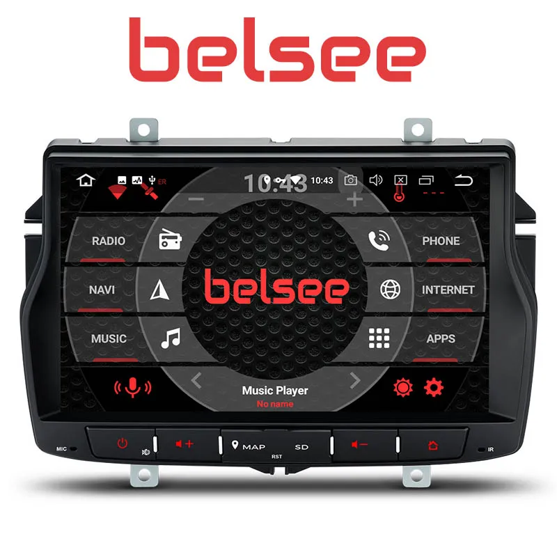 Автомобильный радиоприемник Belsee Android 8 0 Octa Core PX5 сенсорный HD экран GPS навигация