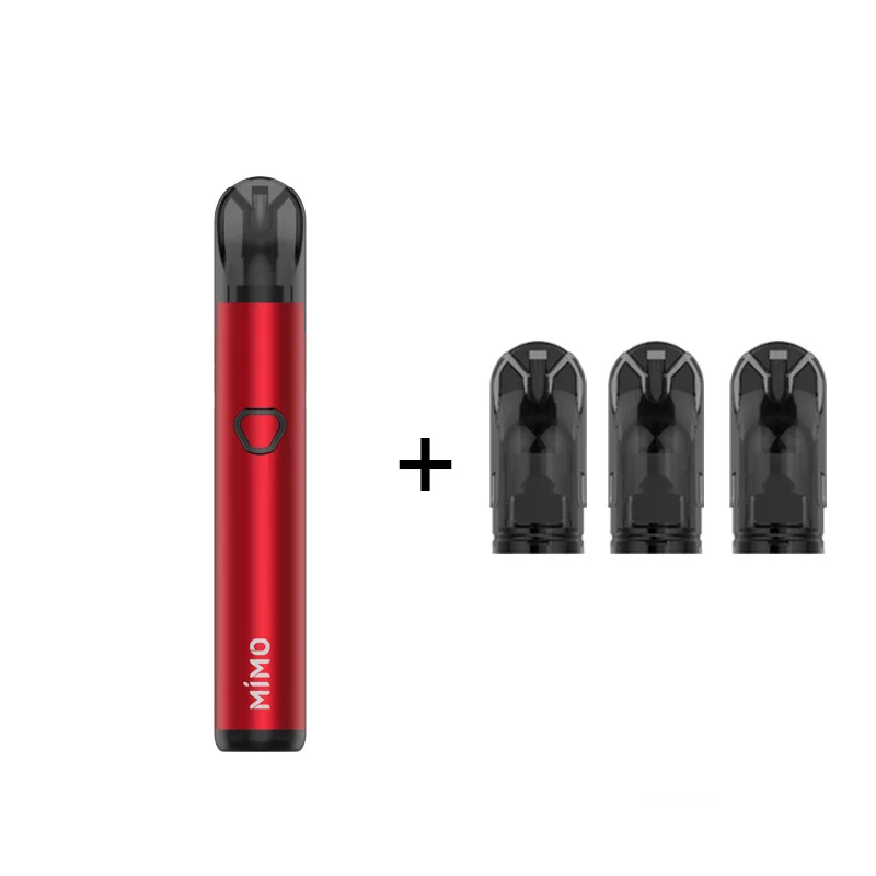 red and 3pods Pod Vape kit G-taste Mimo pod kit 450 мАч встроенный аккумулятор 1,3 мл емкость бокового наполнения pod system kit e-cigs vs minifit veiik pod - Цвет: red and 3pods
