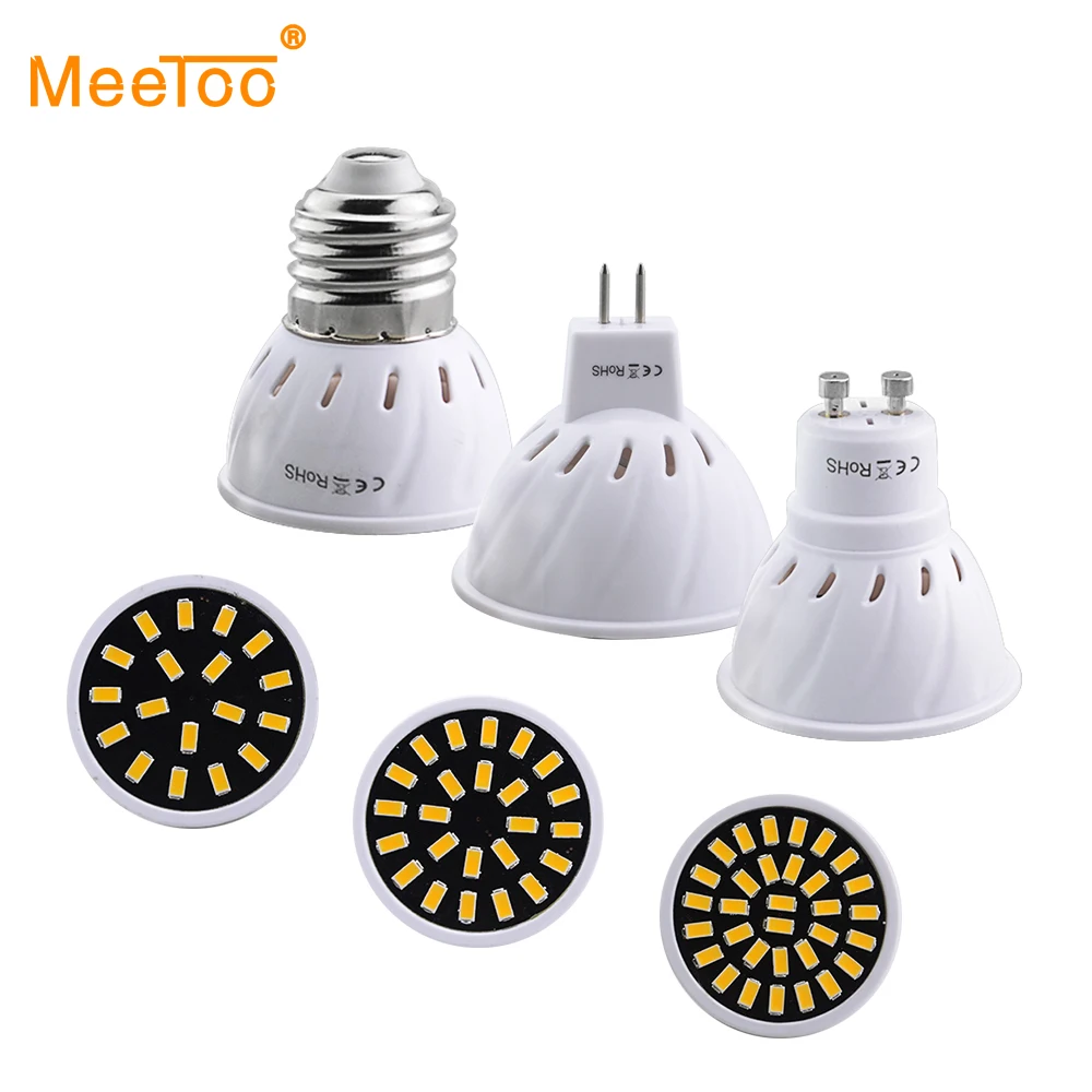 E27 светодиодная лампа MR16 GU10 Светодиодная лампочки 220V 110V 18/24/32 LEDs Ampoule Bombillas LED