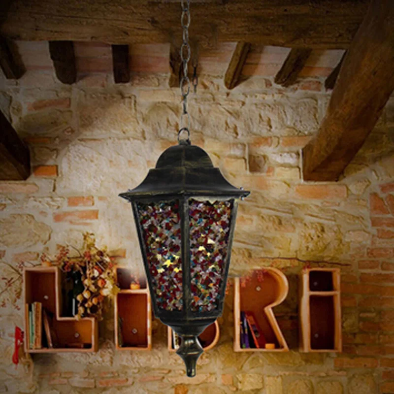 Кофейная кофейная люстра Американская деревня ретро креативная экзотическая