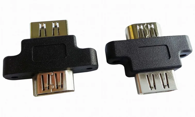HDMI 19-контактный разъем гнездо-гнездо с панельным креплением | Компьютеры и офис