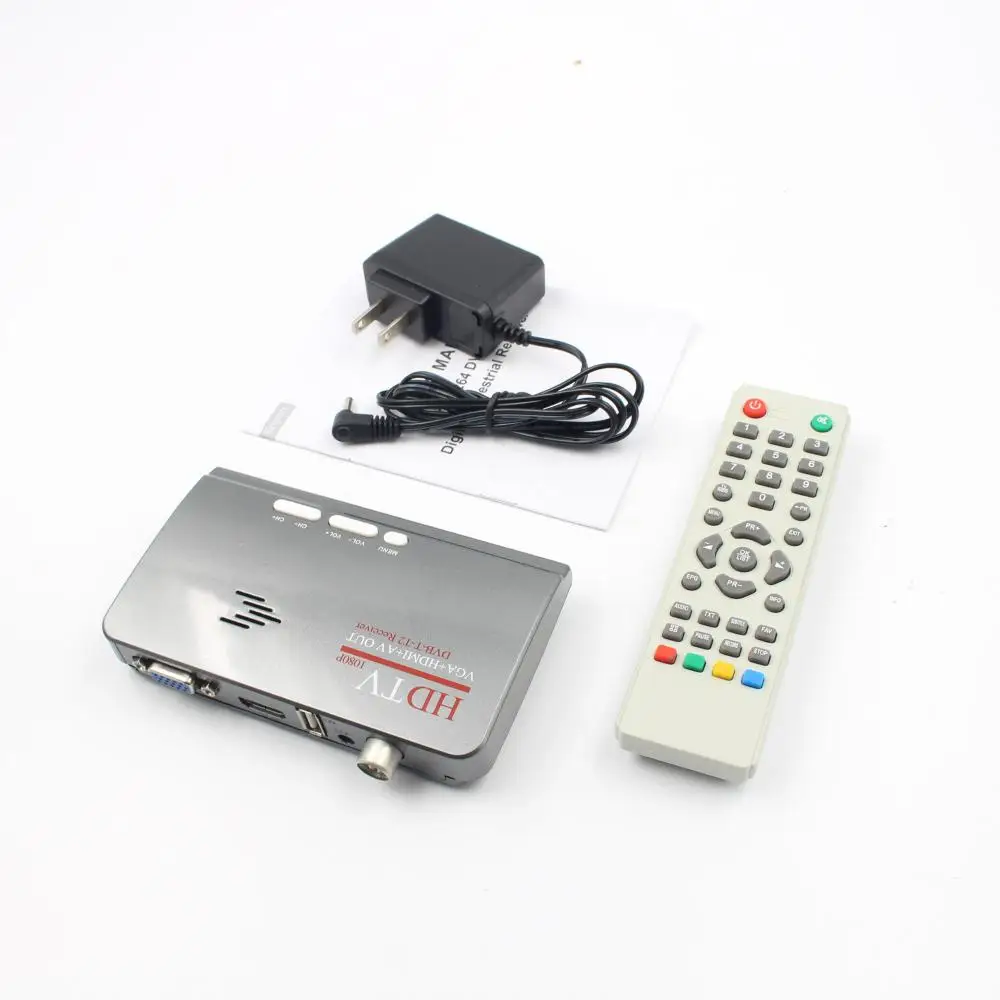 DVB T T2 спутниковый ТВ приемник USB LAN HDMI 1080P VGA CVBS тюнер с пультом дистанционного