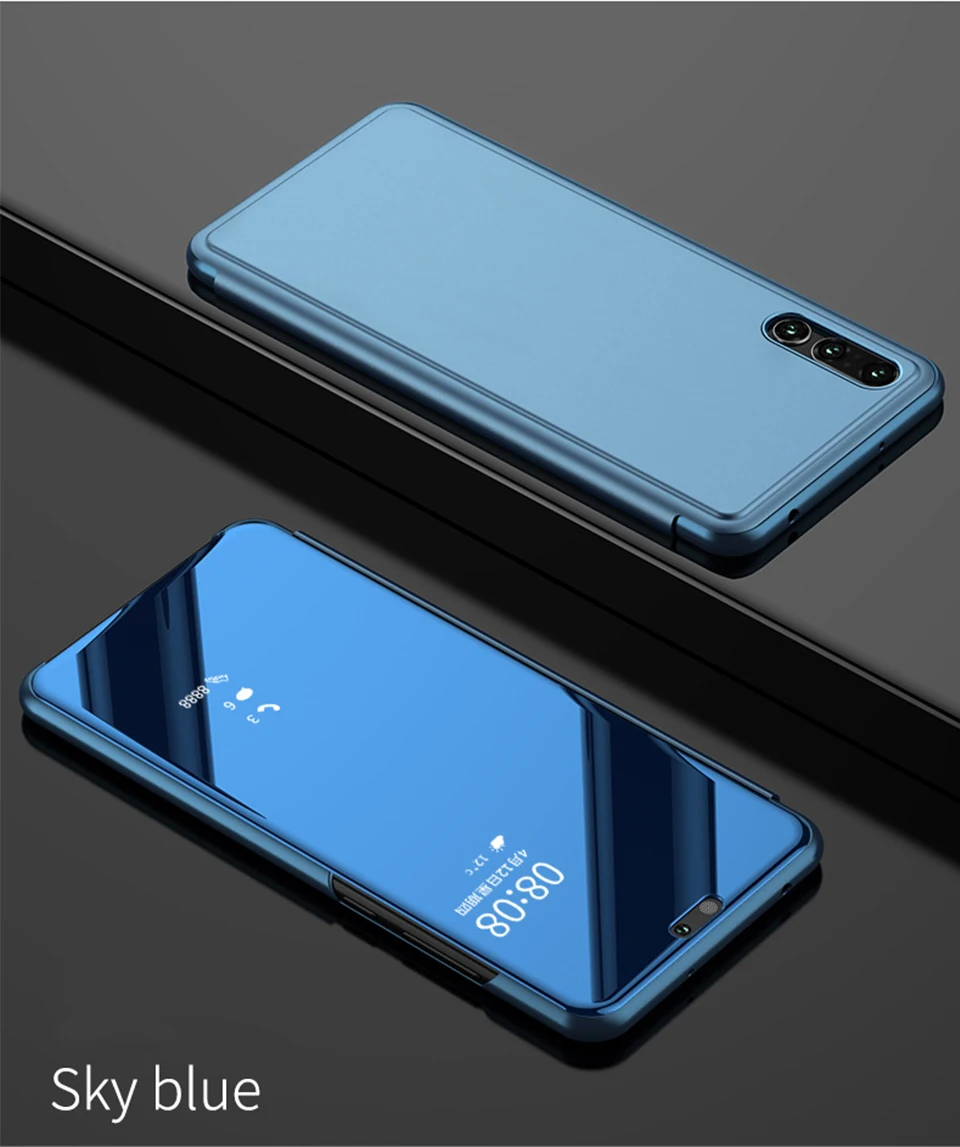 Прозрачный зеркальный умный чехол для телефона Xiaomi 9, 9, SE, чехол s, модный кожаный флип-чехол с подставкой для Xiaomi Redmi Note 5, 7, 7 Pro, чехол