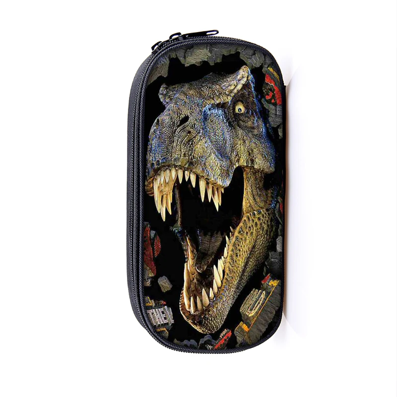 Косметический чехол с принтом динозавра s пенал для мальчиков и девочек T. Rex пенал для детей школьный чехол сумка в подарок