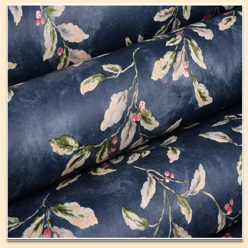 Винтажный лист нетканые чистые обои 3D украшение дома для гостиной ресторана