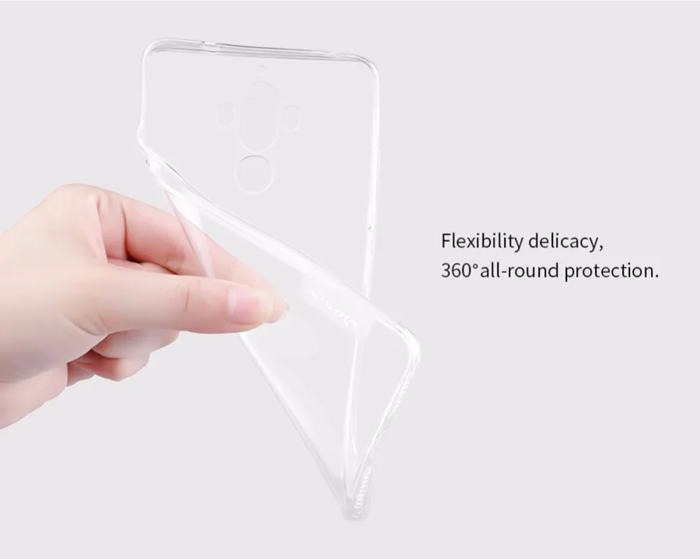Тпу case Для HUAWEI Mate 9 Nillkin природа Прозрачный Ясно Мягкий силикон ТПУ Protector cover для