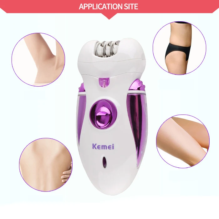 Kemei KM-2370 3 в 1 электробритва набор для женщин перезаряжаемые удаления волос станок