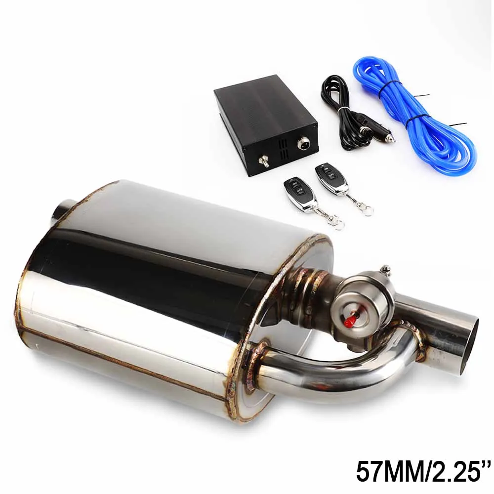 

Exhaust Muffler with Dump Valve Electric Exhaust Cutout Remote Control Set Size: 2"/2.25"/2.5"/2.75"/3" YC101481