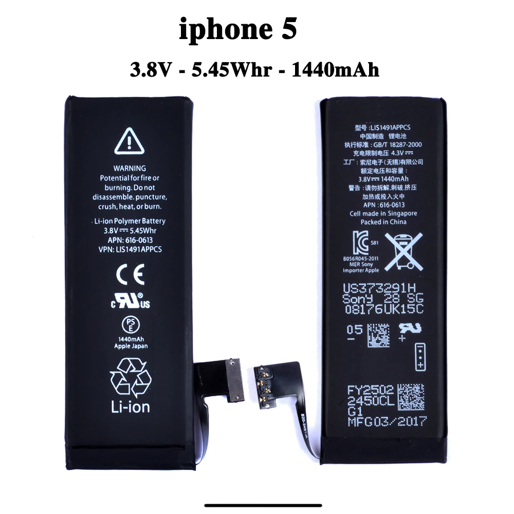 Аккумулятор conenset для iphone 4s 5 5s SE, сменная батарея для внутреннего телефона, литиевые батареи+ Бесплатные инструменты