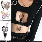 Тату-наклейка OMMGO для мужчин и женщин, временная тату-наклейка с лампочками, деревьями, птицами, лесами, бабочками, Frag, тату на заказ