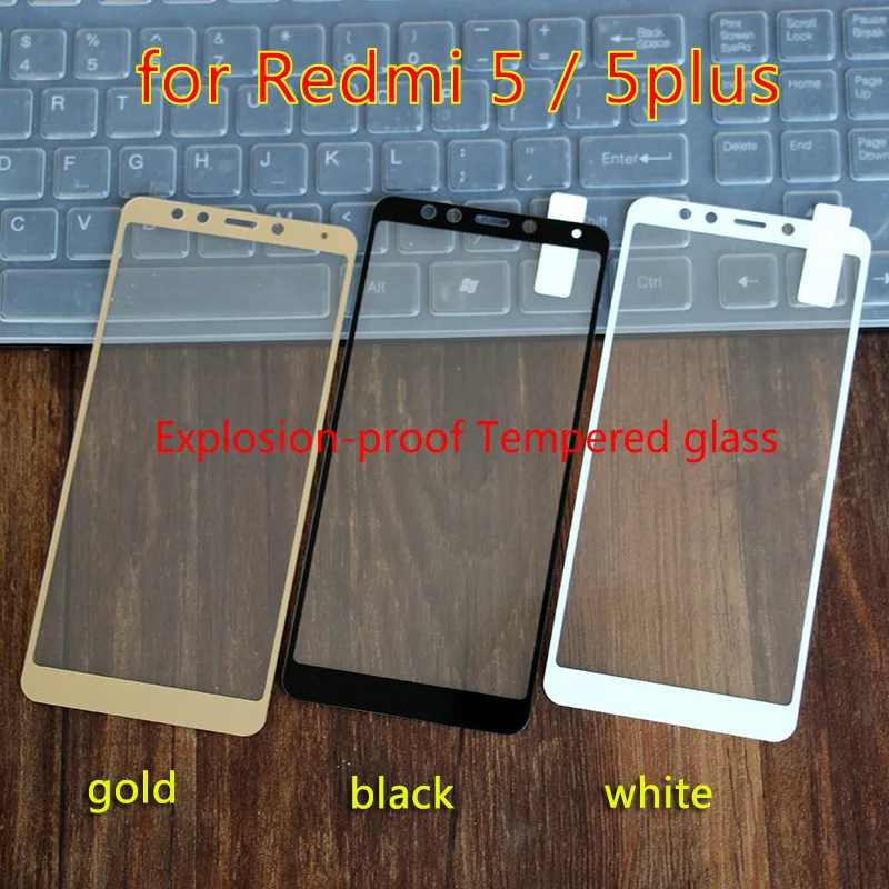 9H закаленное стекло для Xiaomi Redmi 5 3D полное покрытие prime Защита экрана plus Защитная