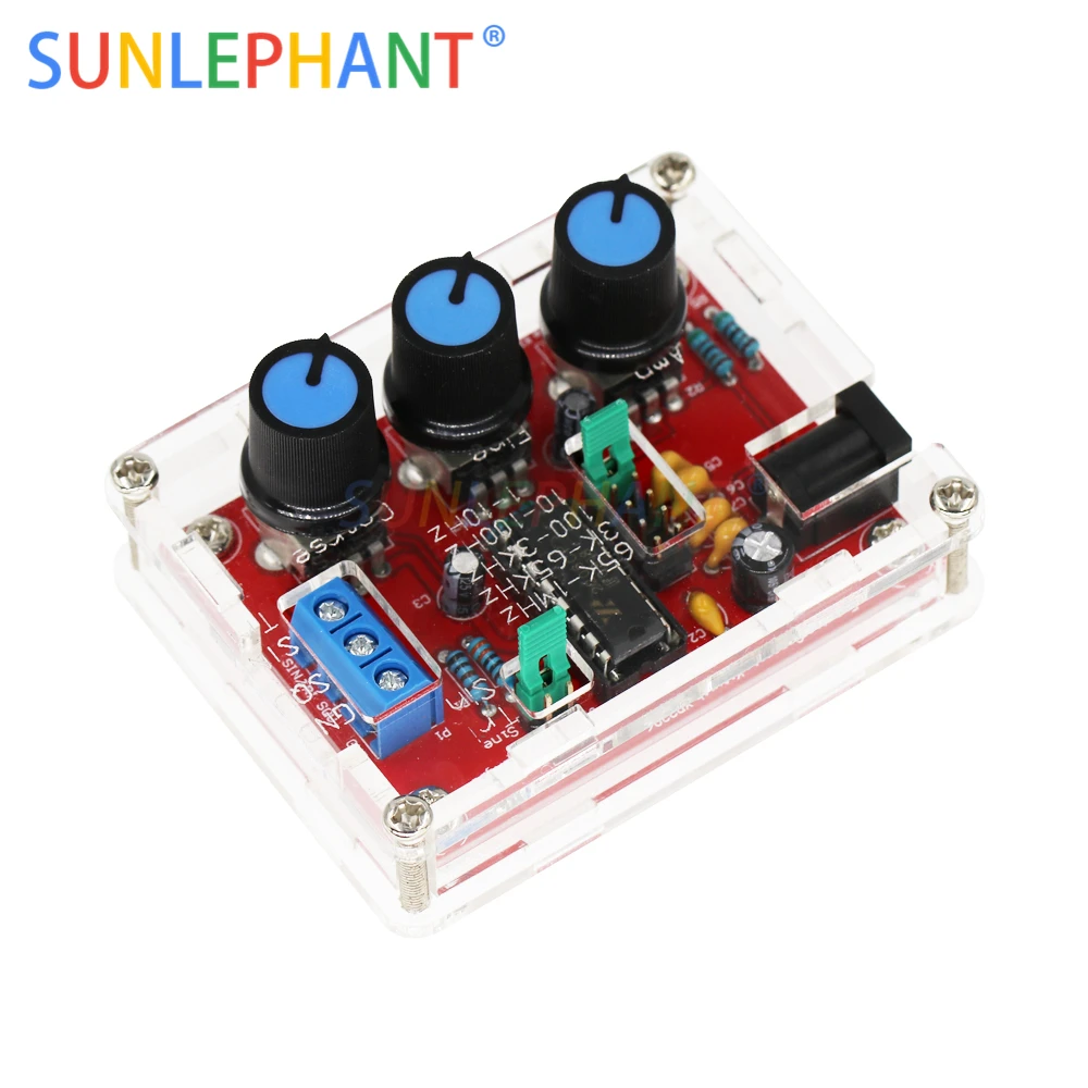 Функциональный генератор сигналов DIY Kit синус/треугольник/квадратный выход 1 Гц