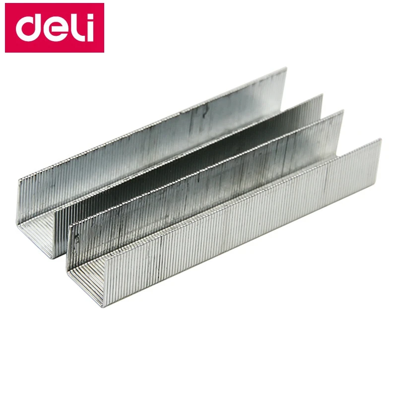10000 шт./лот Deli 0013 тяжелые скобы 23/13 12x12 мм вместимость скоб 100 страниц 70 г бумаги |