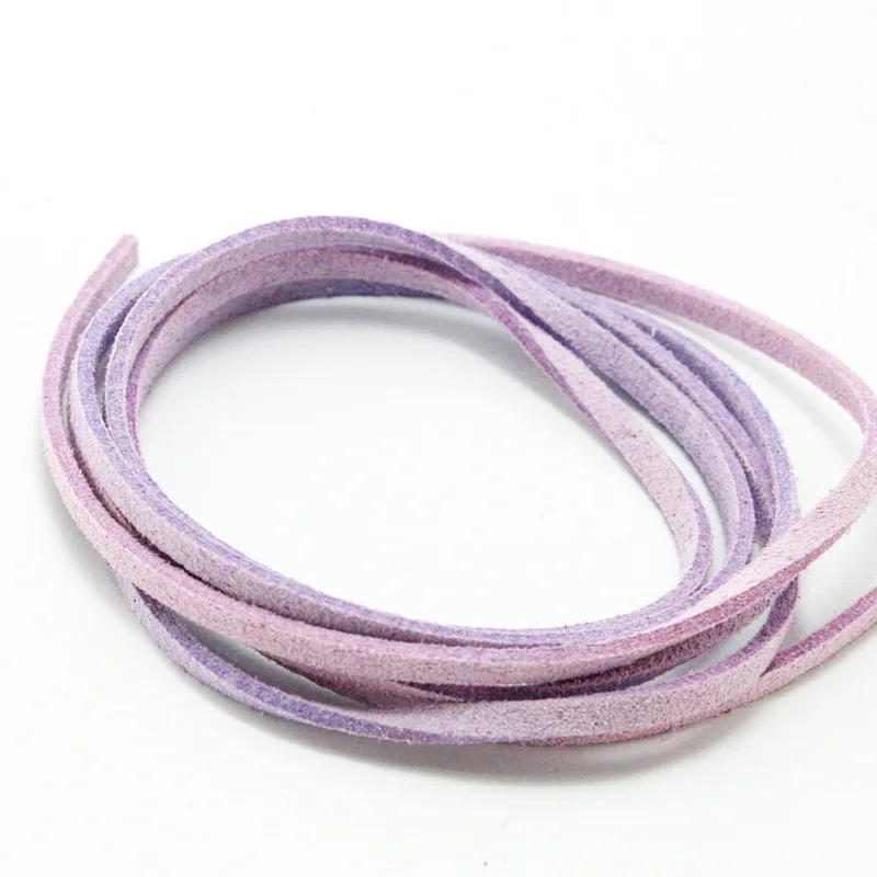 Шнур кожаный плоский из искусственной замши 3 мм 1 м/лот 17 цветов | Дом и сад