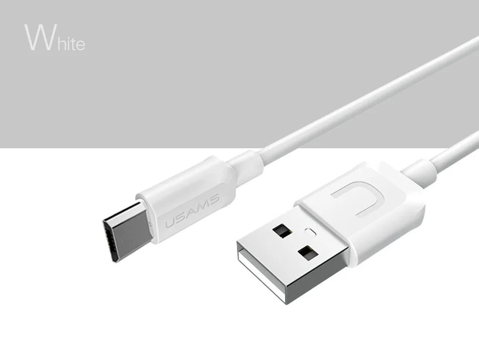 4 шт./лот, кабели USAMS, Micro USB, быстрое зарядное устройство, USB кабель для samsung, MicroUSB, быстрая Синхронизация данных, зарядный кабель для Android, Xiaomi