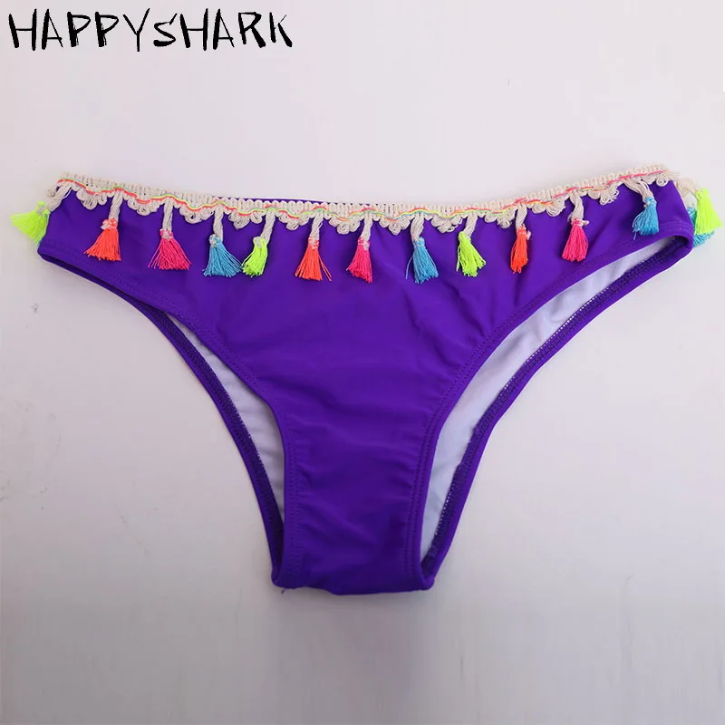 HAPPYSHARK 2018 новый красочный кисточкой купальники Для женщин ручной работы