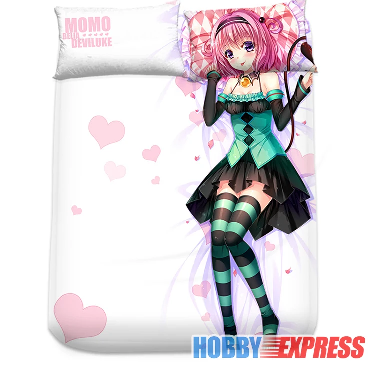 Японское покрывало или пододеяльник Hobby Express Momo Belia Deviluke To Love Ru с двумя наволочками