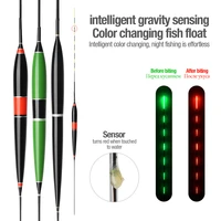 donql smart glowing fishing float luminous led light float fish bite automatically remind electric fishing buoy with batteries