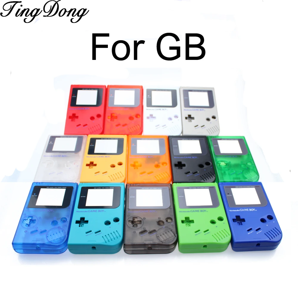 TingDong синий белый черный серый OEM новый чехол с полным корпусом для Nintendo Gameboy Classic GB