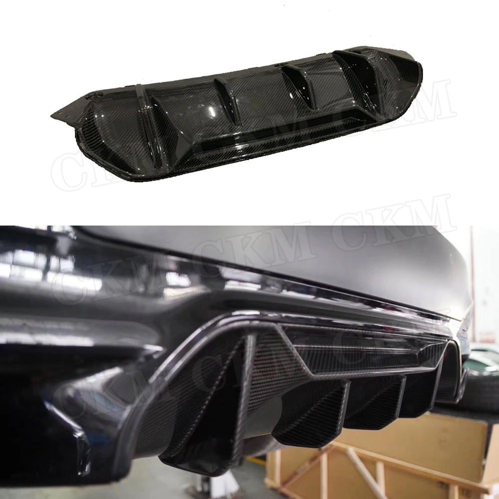 5 серий диффузор из углеродного волокна губа на задний бампер спойлер для BMW F90 M5