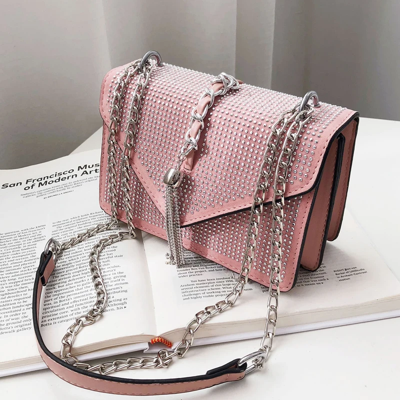 Клатч с бриллиантами Лето 2019 г. Новые модные высокое качество из искусственной