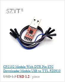 CP2102 модуль USB к ttl USB к серийному UART STC загрузчик щетка доска