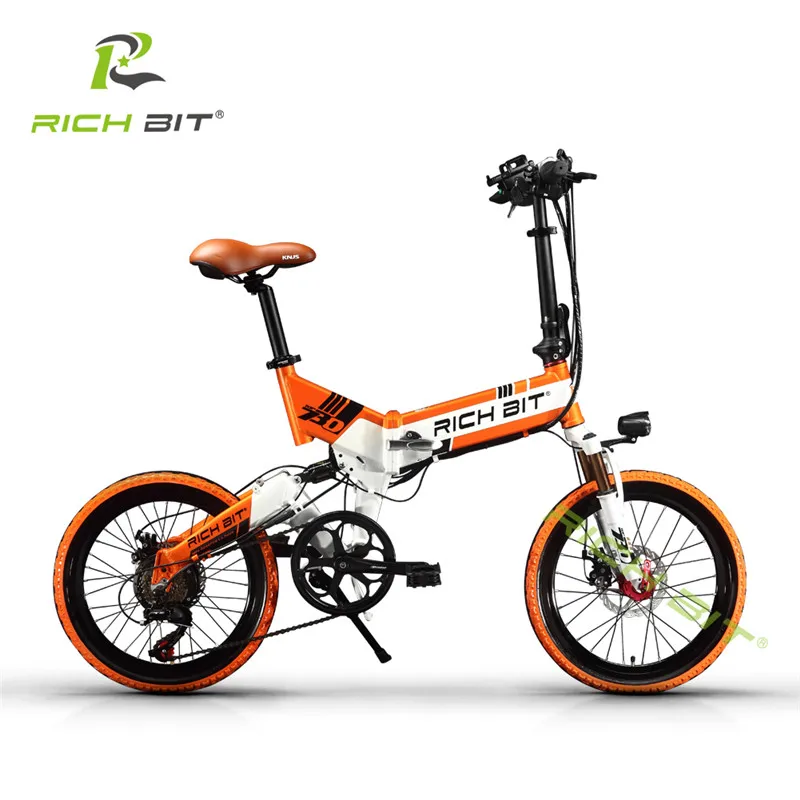 Горный электровелосипед RichBit 48 в 8 Ач складной электрический велосипед со скрытой